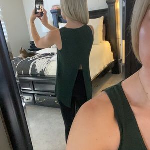 Express sheer green top